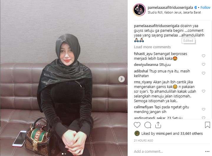 Pamela berhijab