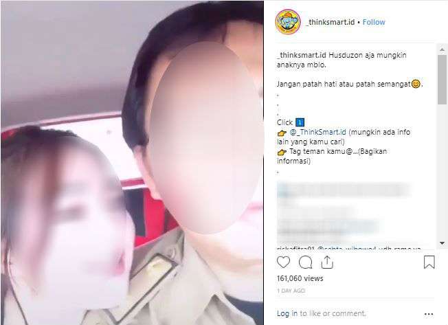 Video ASN  dengan perempuan di dalam mobil Instagram @_thinksmart.id