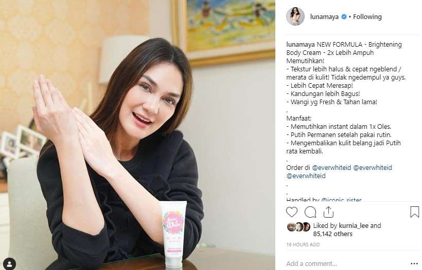 unggahan  Luna Maya