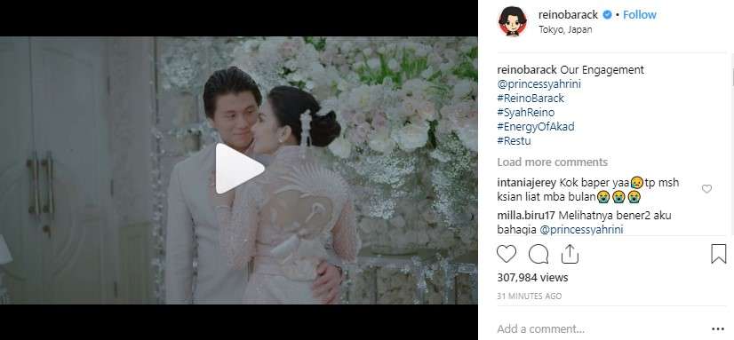 syahrini dan reino barack