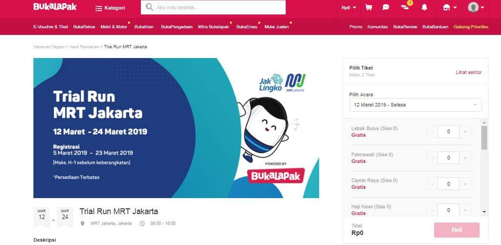 Kamu bisa membeli tiket MRT di sini.