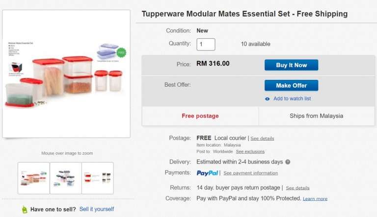 Tupperware model lama (2)