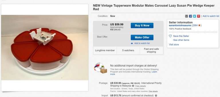 Tupperware model lama (3)