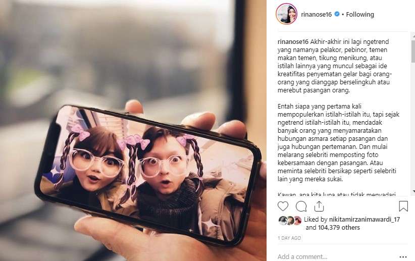 unggahan rina nose