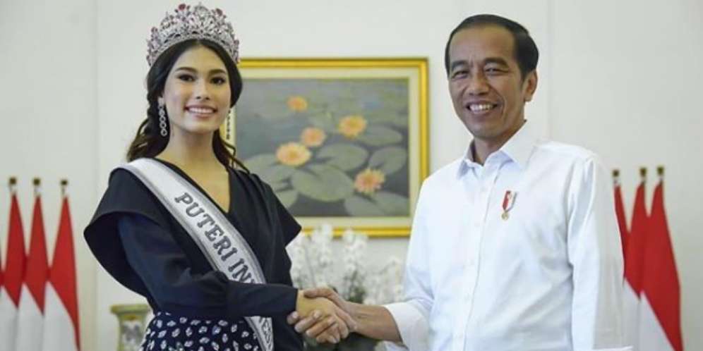 Puteri Indonesia 2019 Saat Bertemu Jokowi