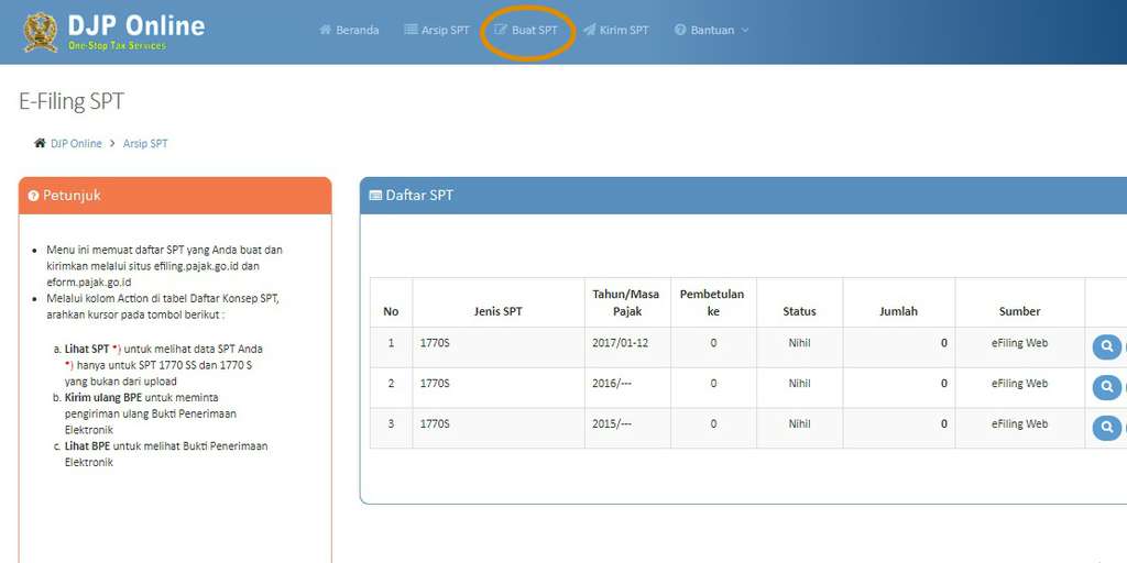 SPT Pajak Online