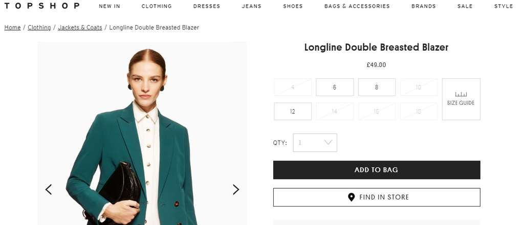 Longline Double Breasted Blazer