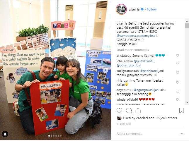 Gisel dan Gading kompak demi Gempi.