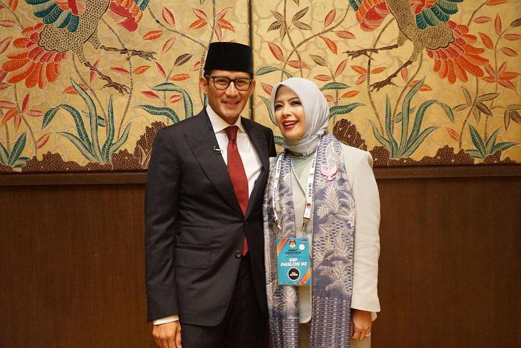 Sandiaga Uno dan Nur Asia
