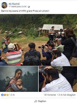 Foto yang menuai kecaman. Foto yang menuai kecaman.