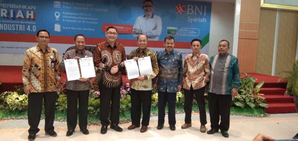 BNI Syariah bekerja sama dengan UM Surabaya untuk pembiayaan syariah.