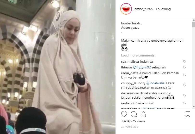 Jennifer Dunn tepergok sedang umroh.