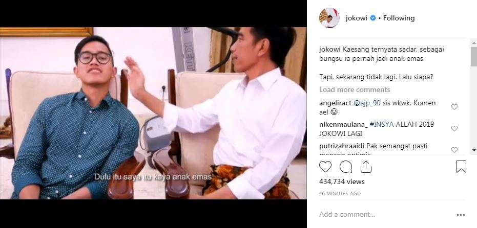 Curhat Kaesang Pangarep
