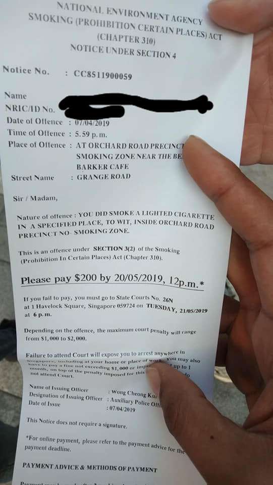 Foto bukti denda.