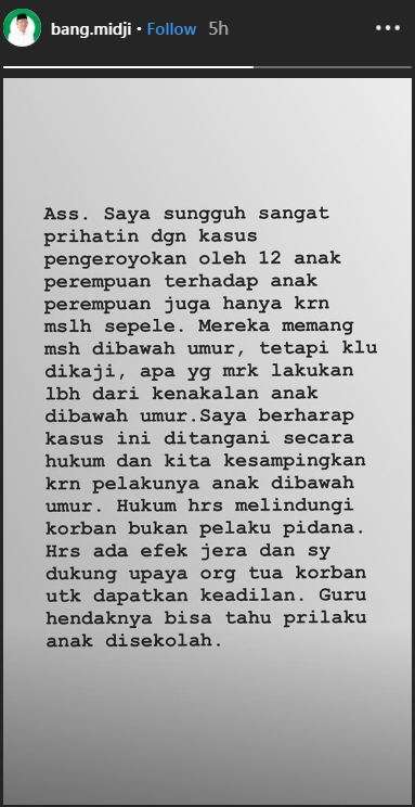 IG Story Gubernur Kalbar