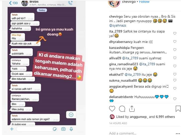 percakapan nagita slavina