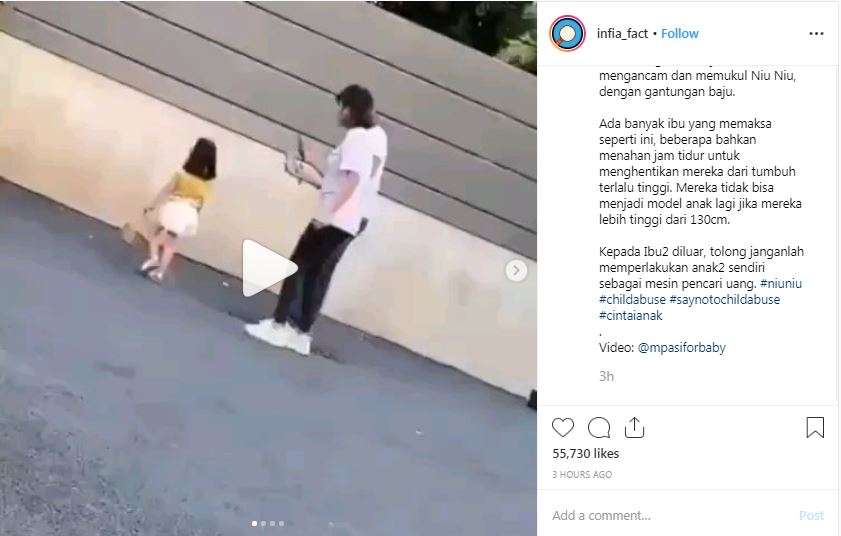 Model cilik korban kekerasan