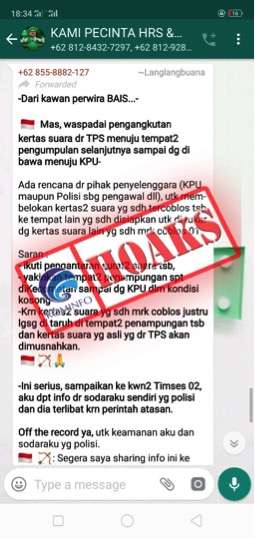 Berita hoax 1