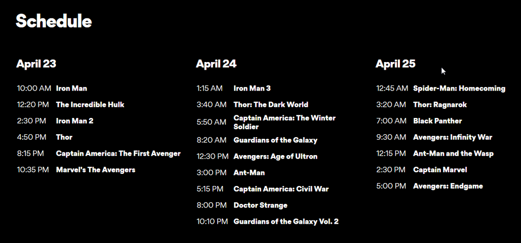 Jadwal menonton film Marvel (Foto: CNet)