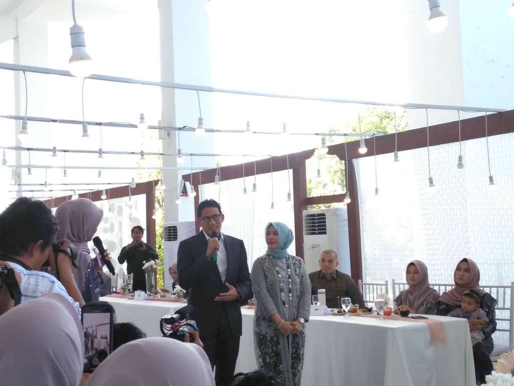 Sandiaga Uno & Nur Asia/Dream.co.id