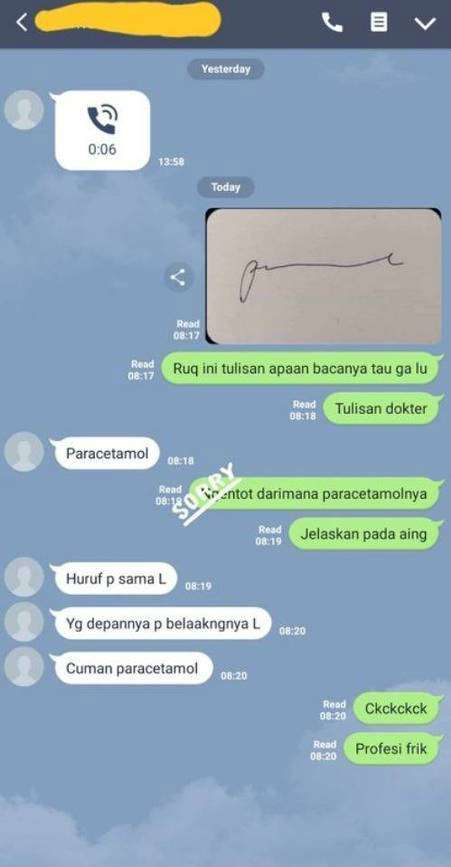 Tulisan Dokter