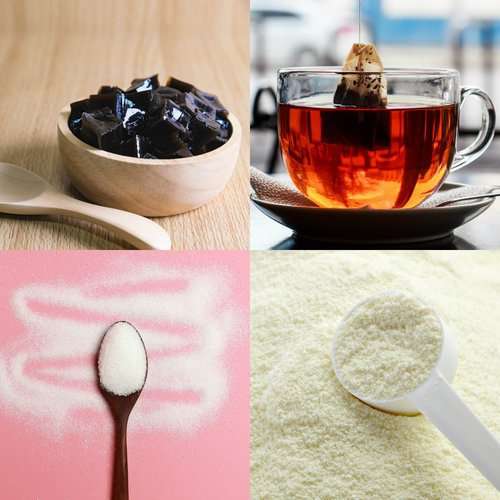 Bahan-bahan Minuman Buka Puasa Es Teh Tarik Cincau