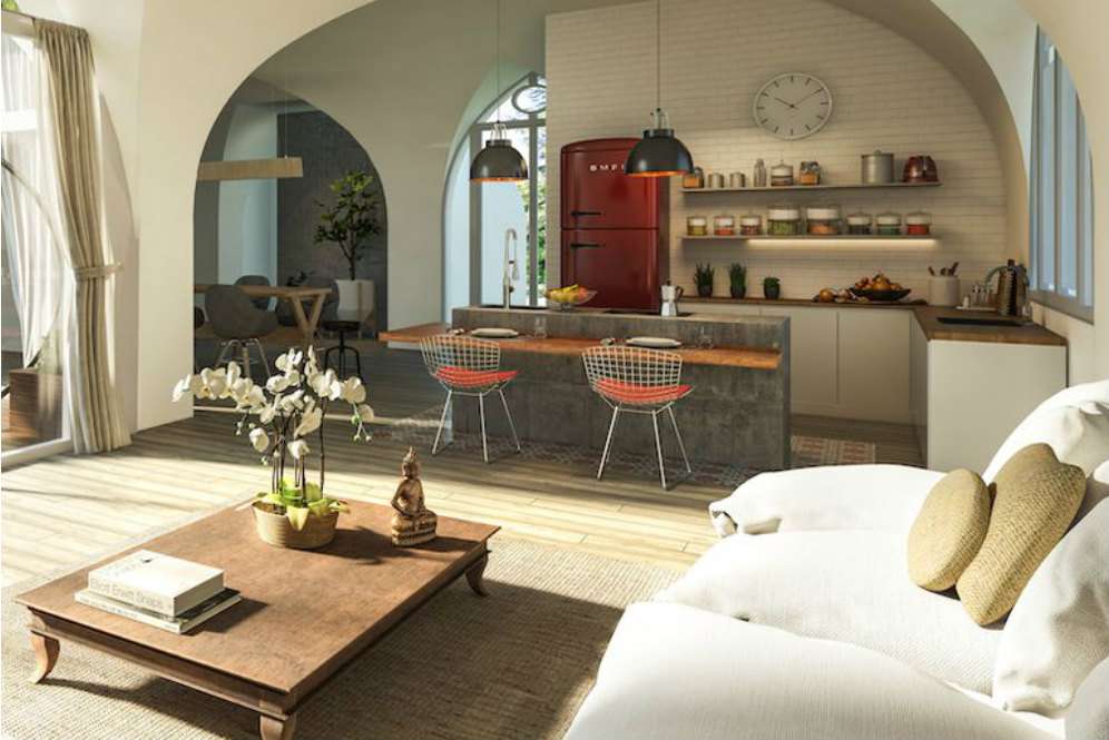 Interior rumah Hobbit