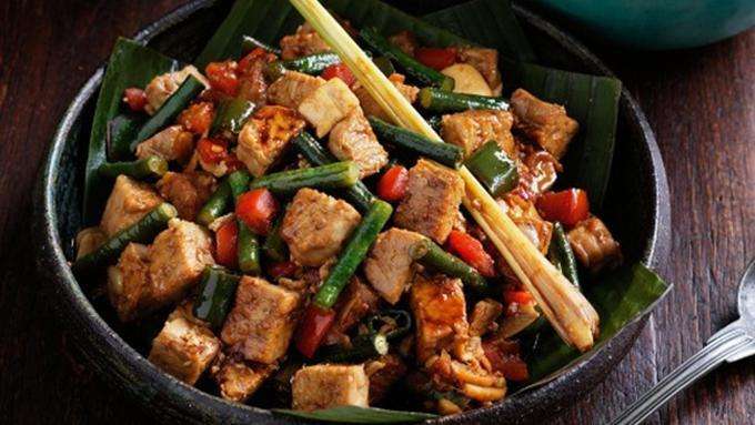 Resep Menu Sahur Tumis Tempe Kacang Panjang Pedas