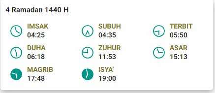 Jadwal Buka Puasa Jakarta 9 Mei 2019