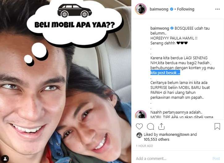 Paula dan Baim Wong