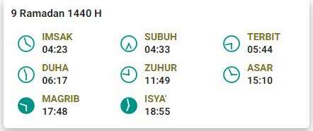 Jadwal Buka Puasa 9 Ramadan 1440 H Bandung