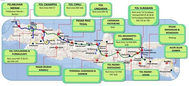 Lokasi tempat penukaran uang Lebaran di sepanjang jalur mudik Lebaran 2019.