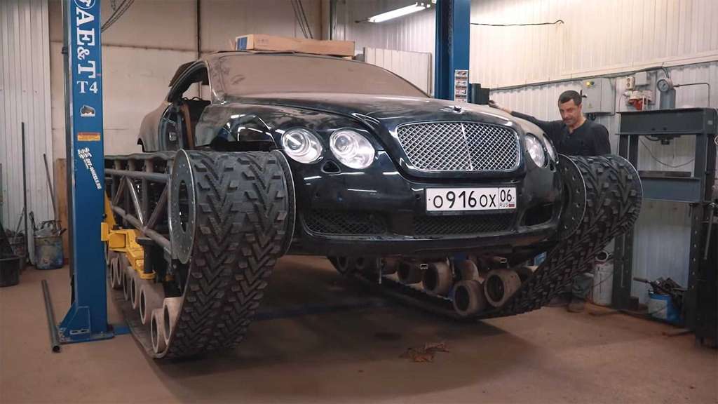 Bentley Continental GT disulap menjadi tank (1).