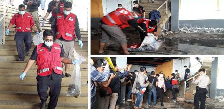 Temuan jasad di Pasar Besar Malang (Foto: Pojoksatu.id)