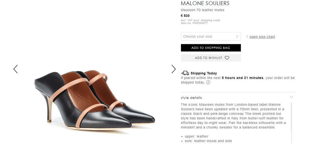 Sepatu Malone Souliers seri Maureen 70 MM