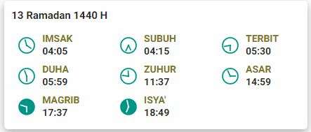 Jadwal buka puasa 13 Ramadan 1440 H Jayapura