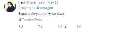 Alhamdulillah, uangnya utuh.