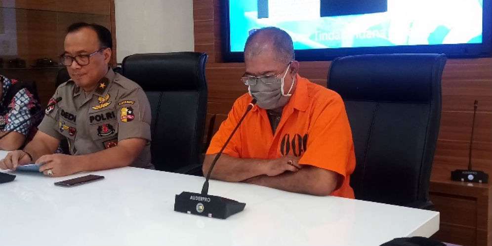 Polisi Brimob yang dituduh asal China (Foto: Dream.co.id/Muhammad Ilman Nafi'an)