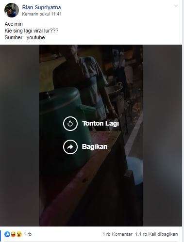 Video lama yang diunggah, seolah-olah baru saja terjadi