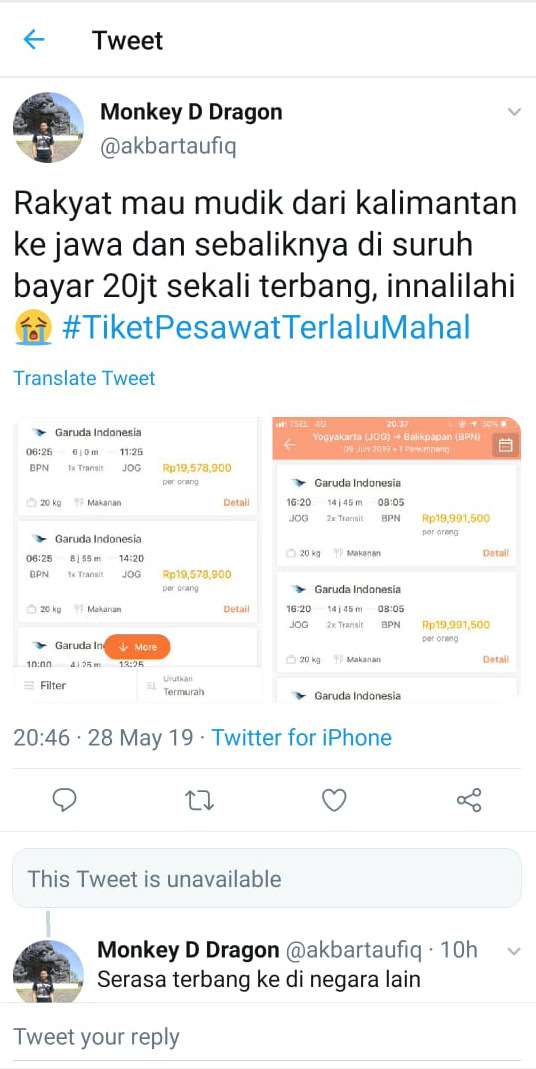 Tiket Pesawat Mudik