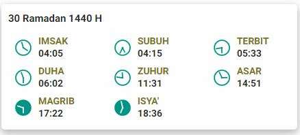 Jadwal Buka Puasa 30 Ramadan 1440 H Surabaya