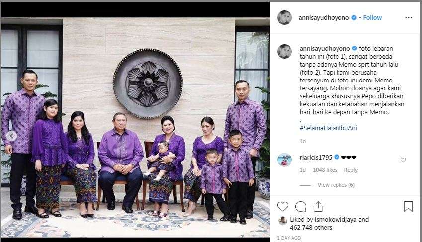 foto keluarga ani yudhoyono