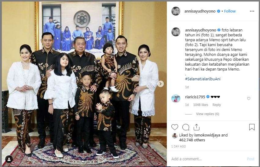 foto keluarga ani yudhoyono