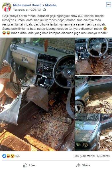 Beli mobil BMW lawas.