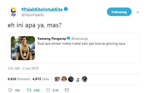 Kaesang kepergok pakai perhiasan mewah.
