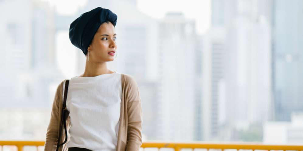 Gaya Hijab Turban dan Outer