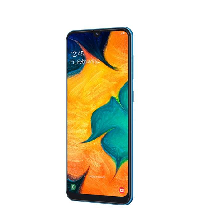 Cek Harga HP Samsung Galaxy A30 Bezel-less.