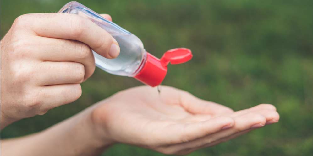 Ilustrasi hand sanitizier