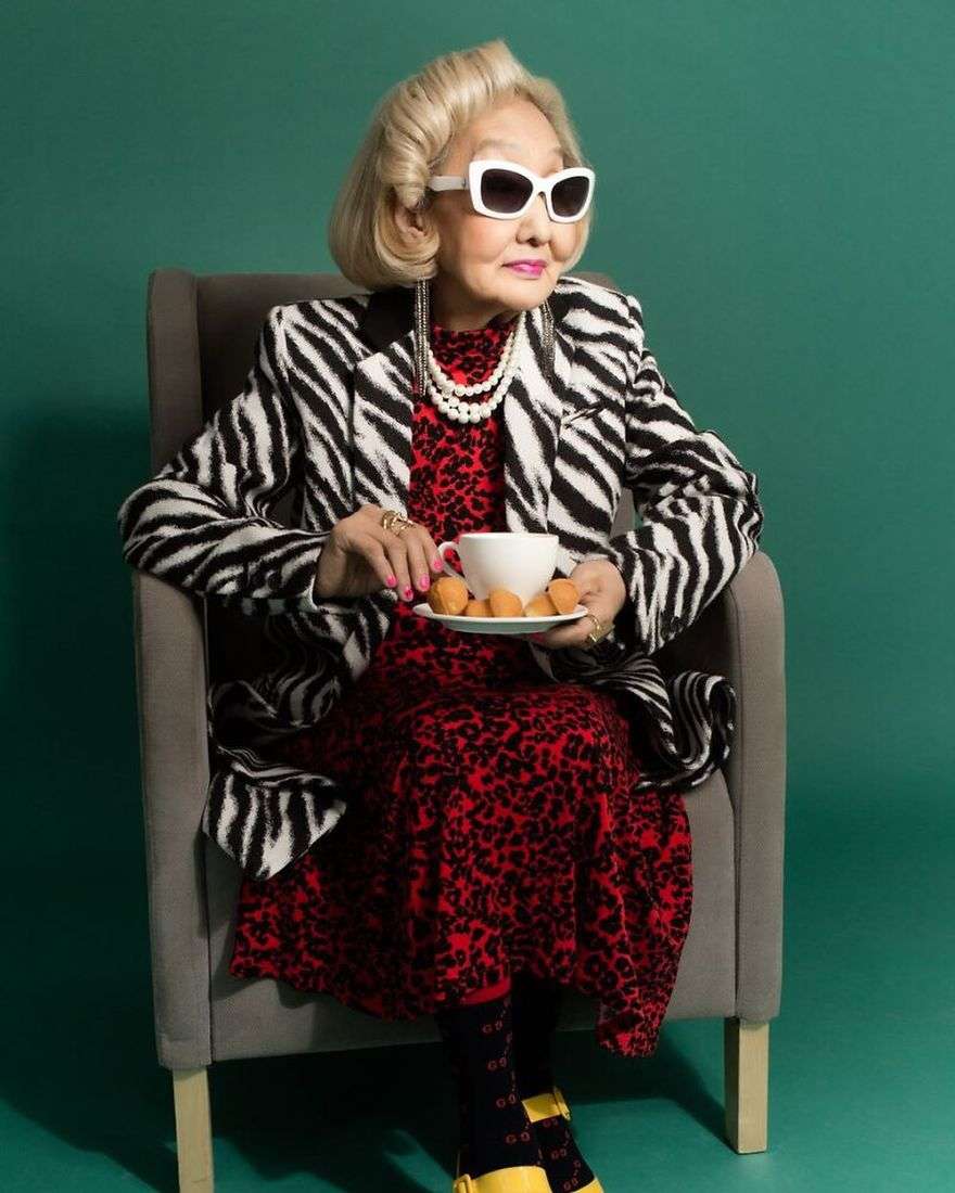 Nenek jadi model (1)