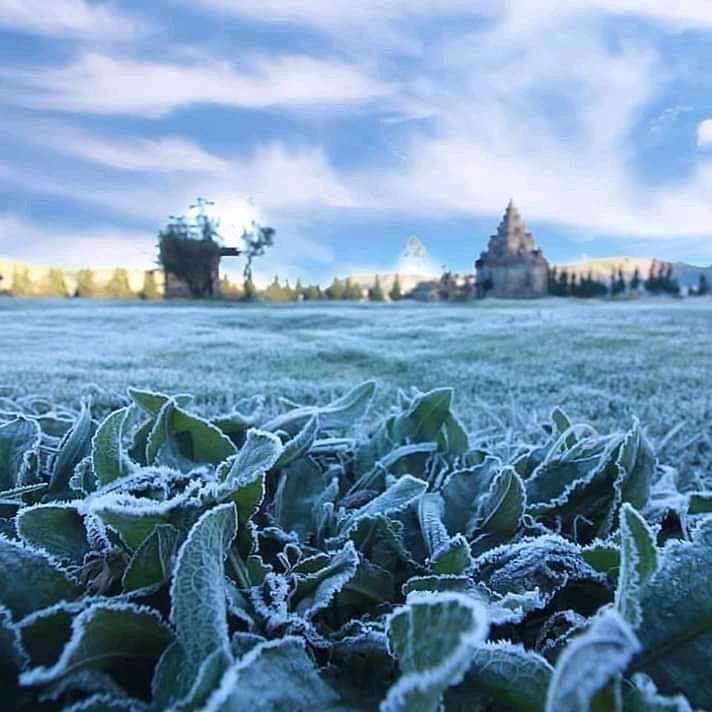 Salju di Dieng
